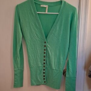 Elegant Mint Green Women's Cardigan